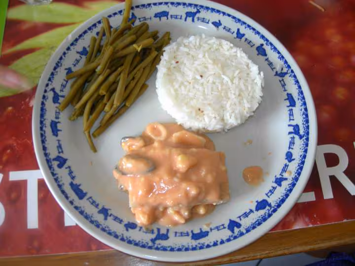 Poisson sauce aux fruits de mer