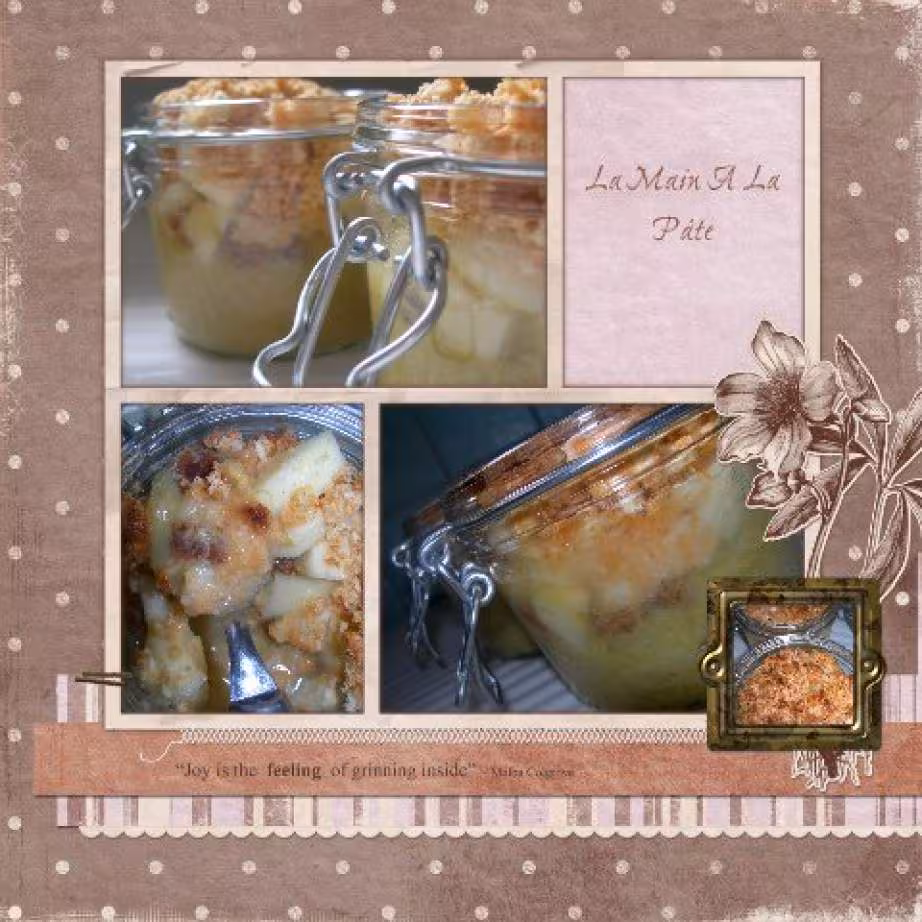 Verrine a la rhubarbe