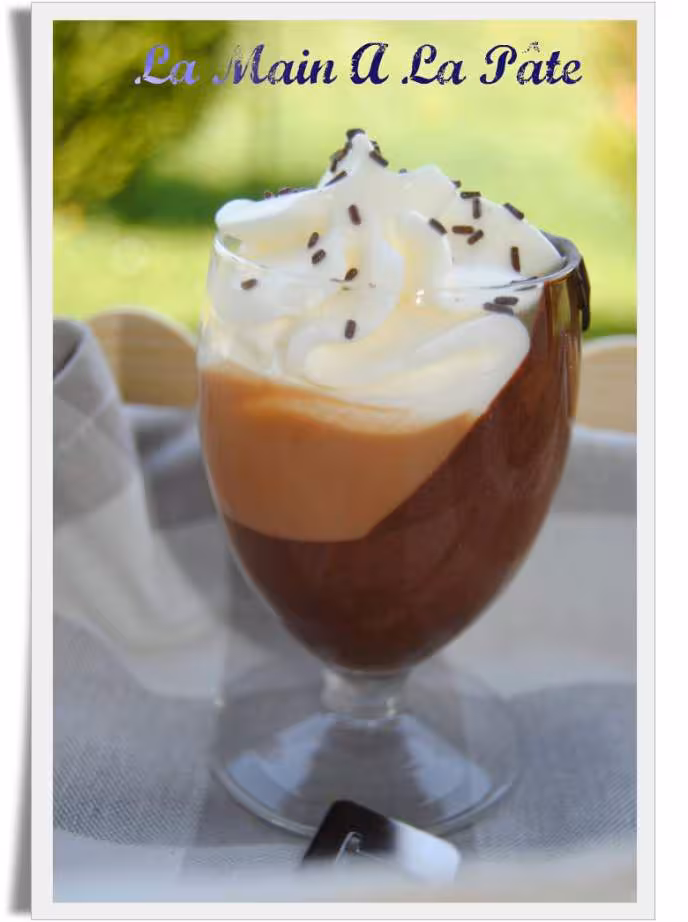 Verrines choc caramel a la chantilly