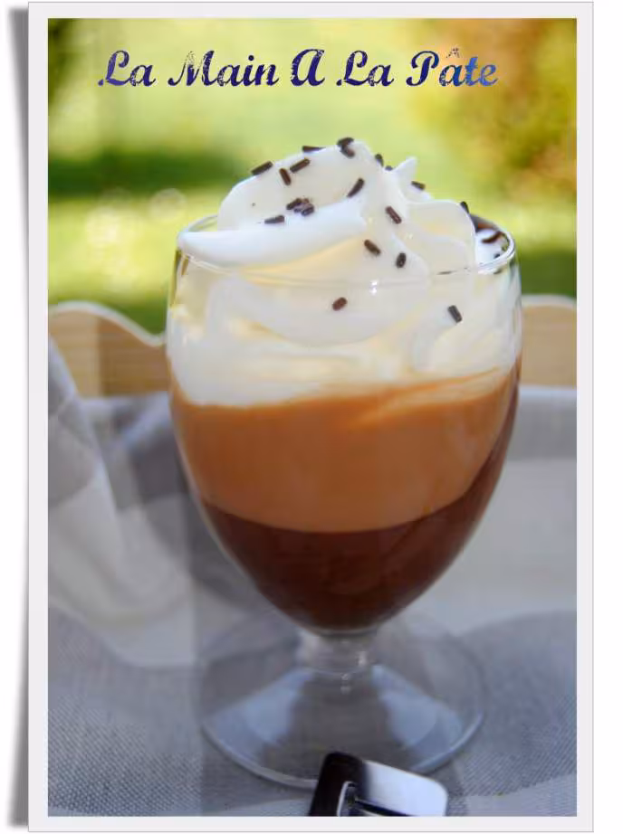 Verrines choc caramel a la chantilly