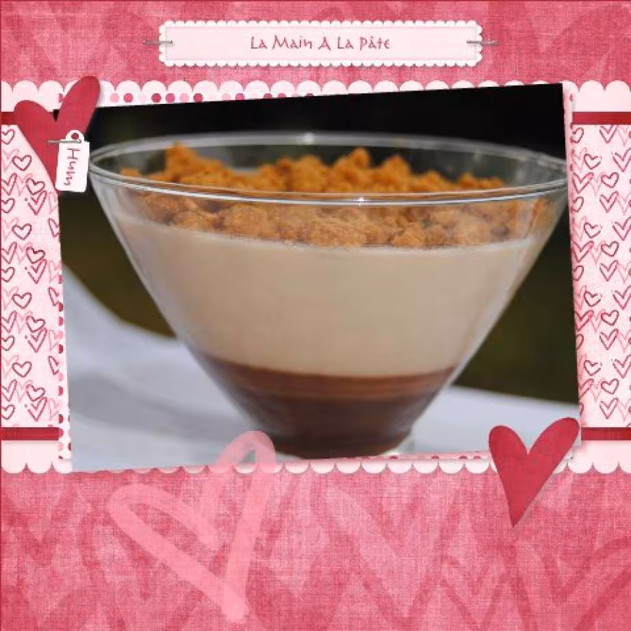 Verrines choc caramel speculoos