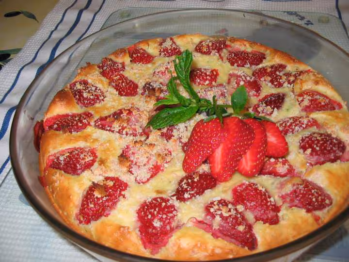 Clafoutis aux fraises