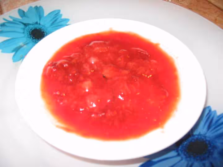 Confiture de fraise 1minute au micto ondes