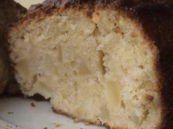 Le dedans de mon gateau yaourt pomme canelle