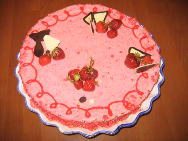 Bavarois a la fraise