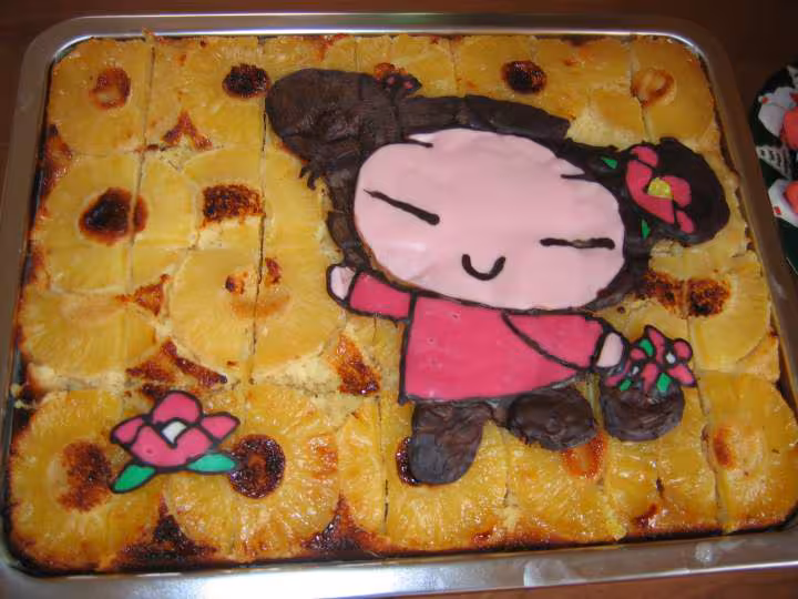 Le gateau pucca pour les 7 ans a l ecole