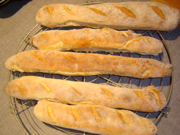 Mini baguettes au lard