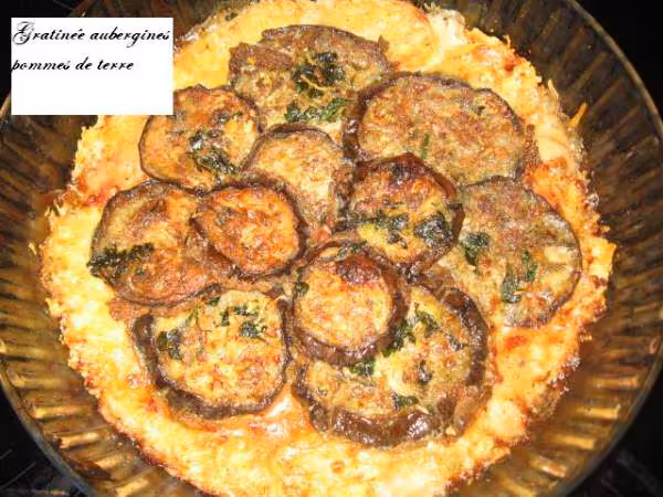 Gratinee d aubergines et de pdt