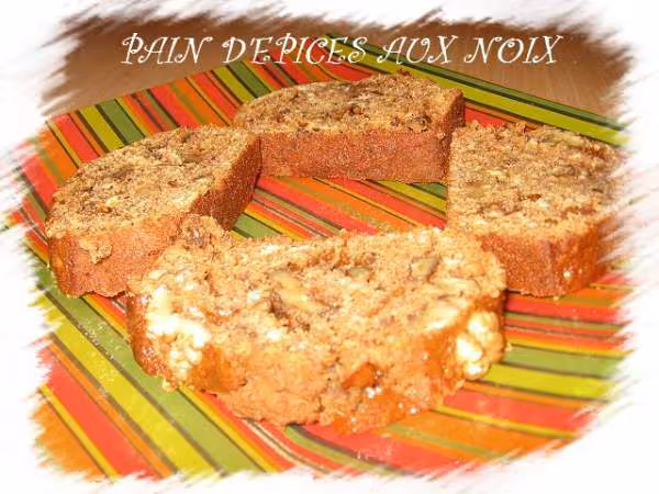Tranches de mon pain d epices aux noix