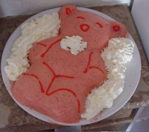 Bavarois a la fraise nounours
