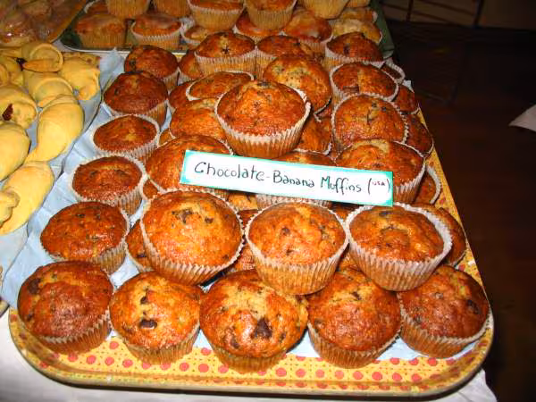 Muffins banane noix de coco