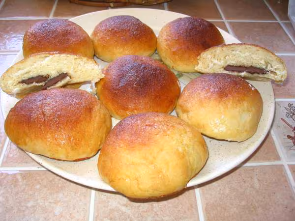Petites brioches au coeur de chocolat fondant