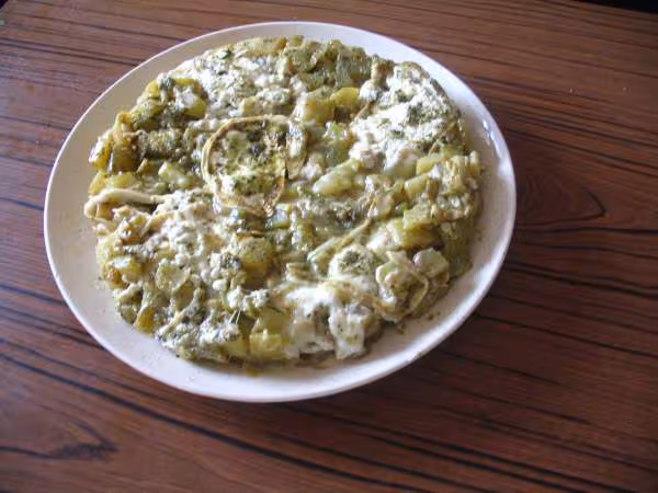 Tarte tatin de courgette chevre et pesto