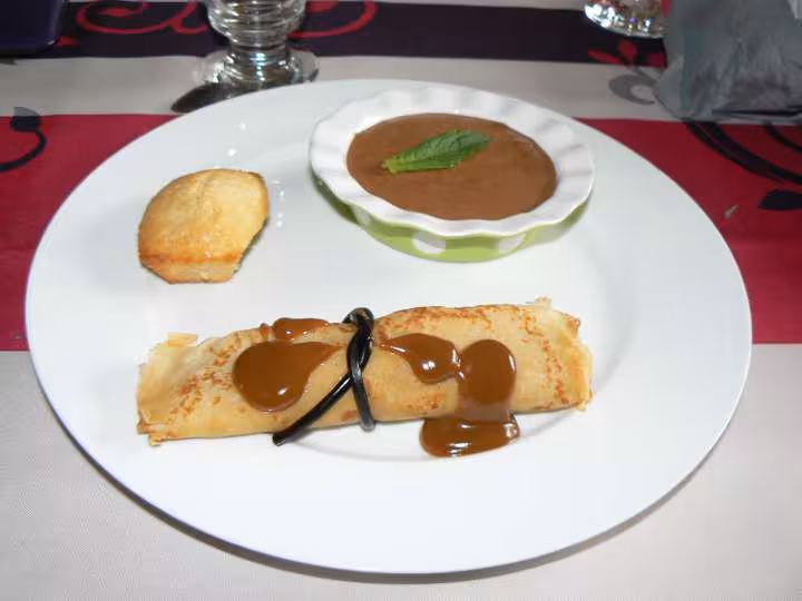 Assiette trio de desserts pour mes invites