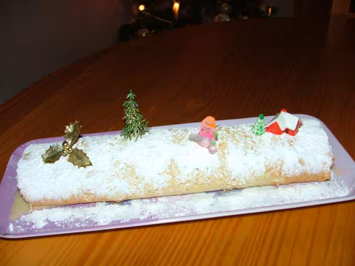 Buche aux pommes essai noel 2011