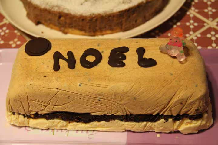 Buche glacee de no l speculoos croquant nougatine vanille