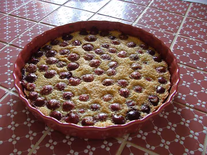 Clafoutis cerises amandes d apres la recette de ch felder