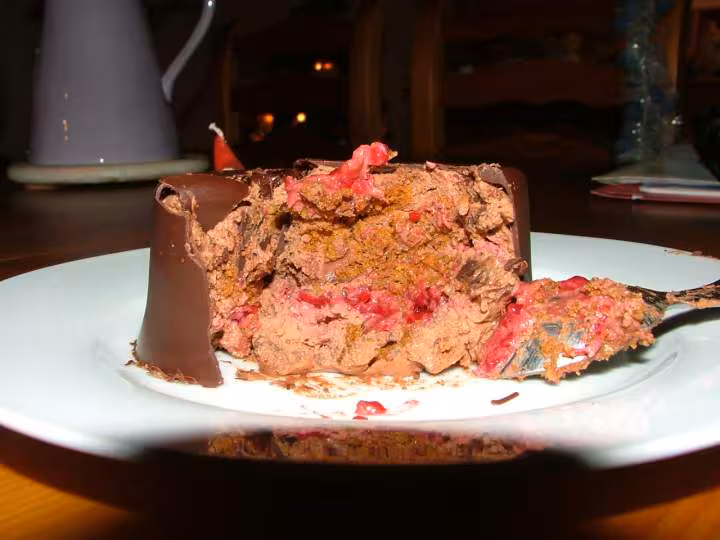 Craquant chocolat mousse chocolat et framboises
