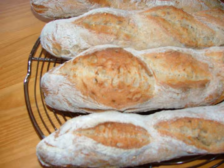 Detail des grignes bien ouvertes pain du jour