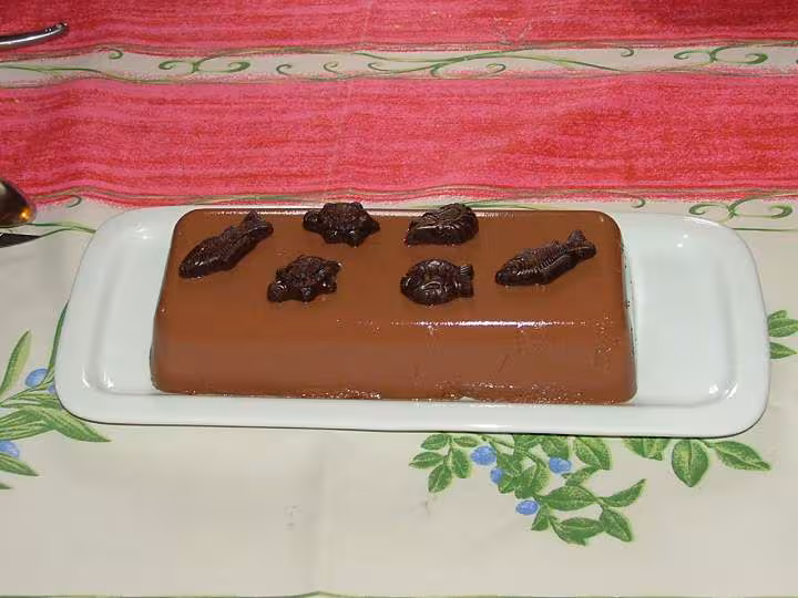 Gateau de semoule au chocolat pour paques
