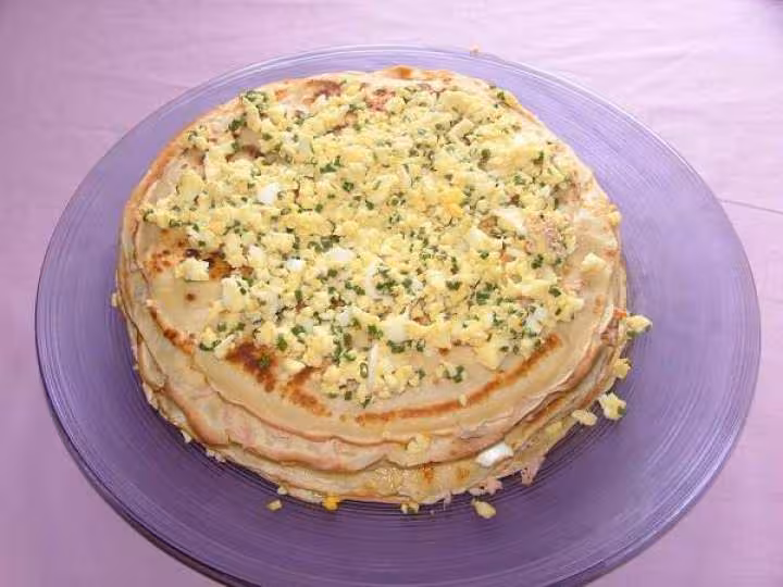Millefeuilles de crepes de la mer