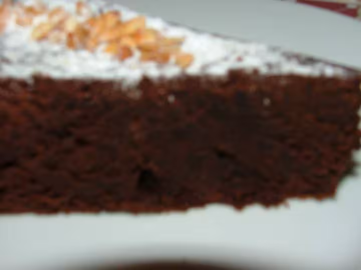 Mud cake part vue de pres tres tres chocolat