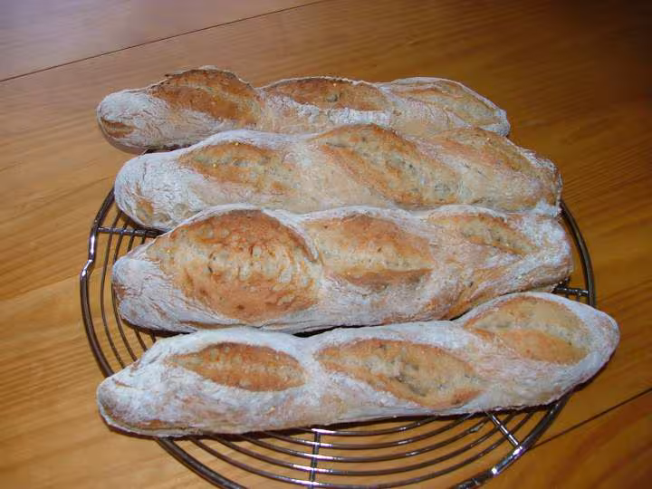 Pain du jour farine au triticale et farine aux 6 cereales et graines