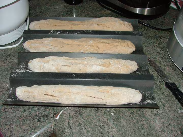 Pain en map et cuisson four baguettes et grignes