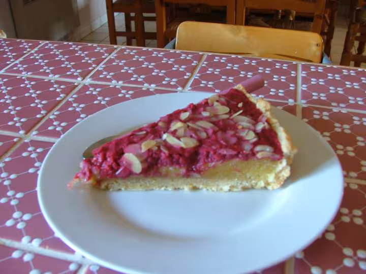 Part de mon gateau tourteline framboises amandes
