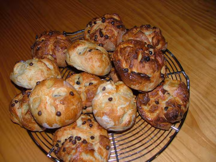 Petits pains viennois aux pepites chocolat