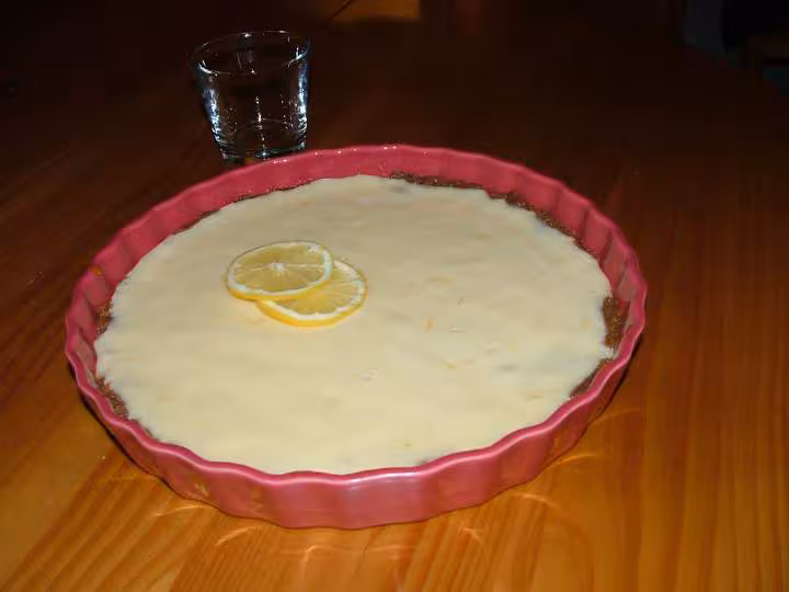 Tarte au citron sur fond de pate speculoos