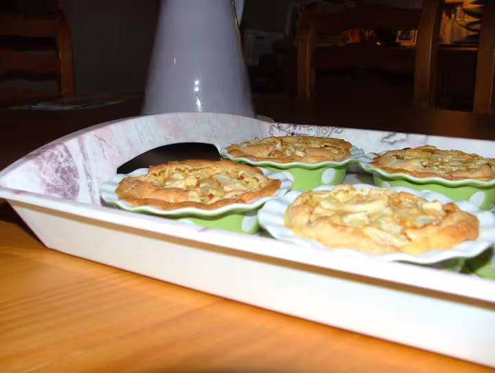 Tartelettes pommes amandines sur pate sablee