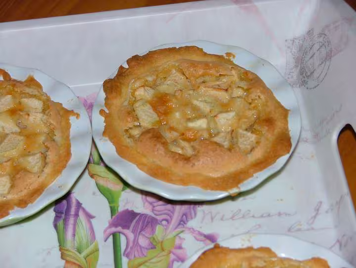 Tartelettes pommes amandines sur pate sablee