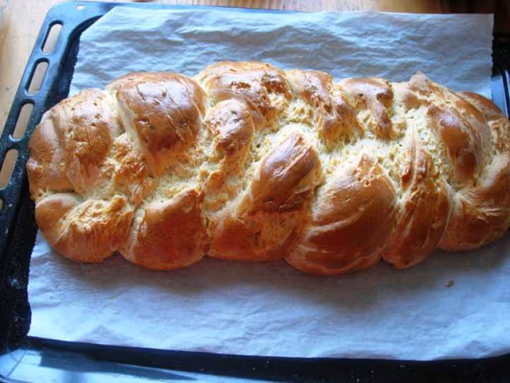 Brioche tressee apres cuisson