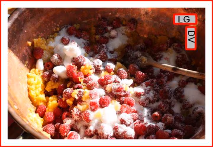 Confiture peche framboise et lavande