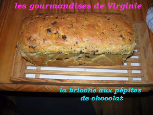 La brioche aux pepites de chocolat
