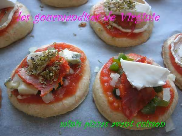 Les minis pizzas