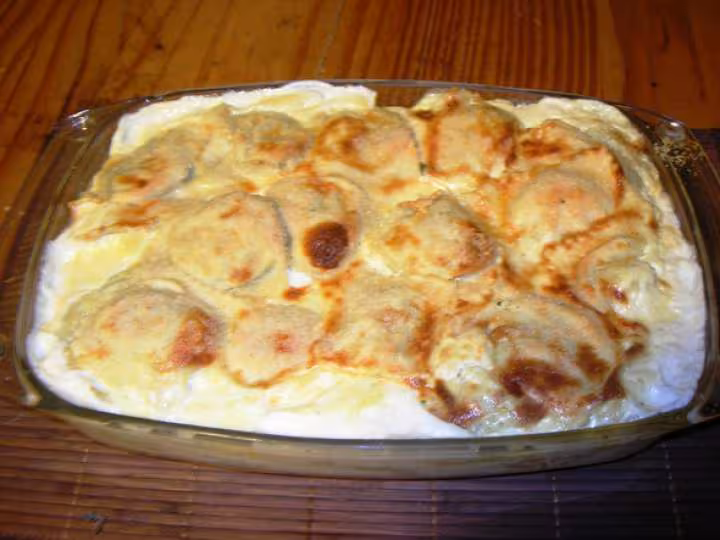 Les ravioles de roman gratinage