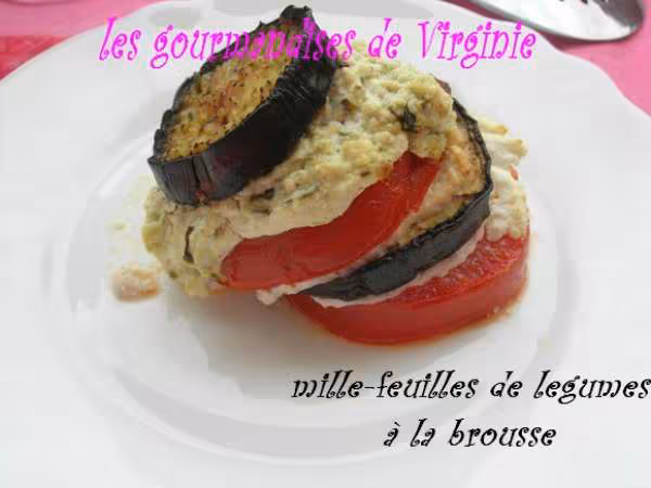 Millefeuille provencal a la brousse