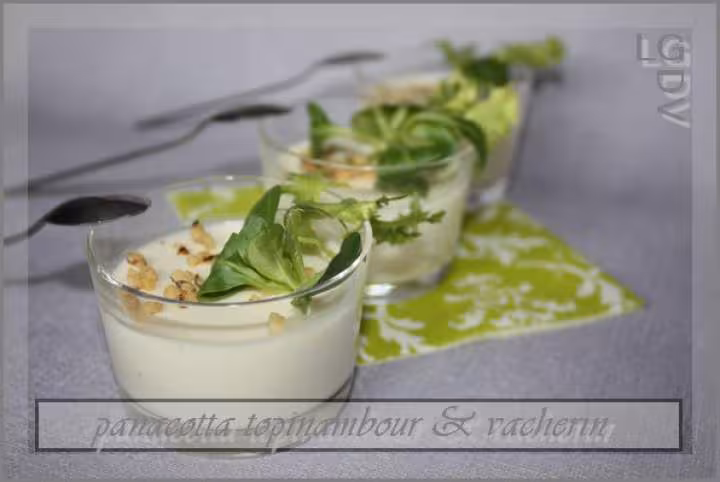 Panacotta topinambour vacherin