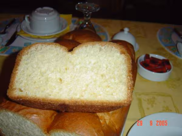 Brioche cocotte nature tranche