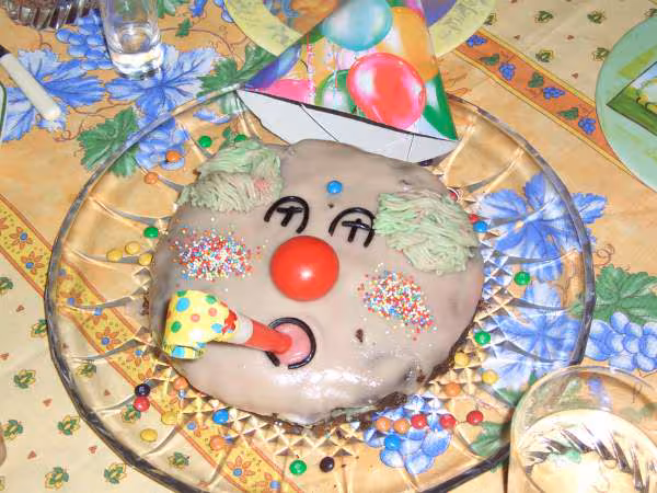 Gateau clown des 5 ans de mon neveu