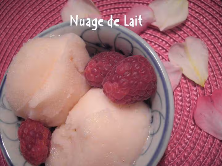 Sorbet litchees rose