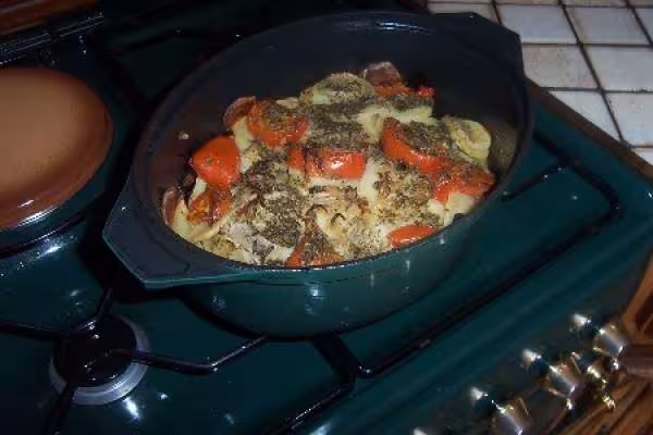 Filet mignon de porc au bacon et oignons