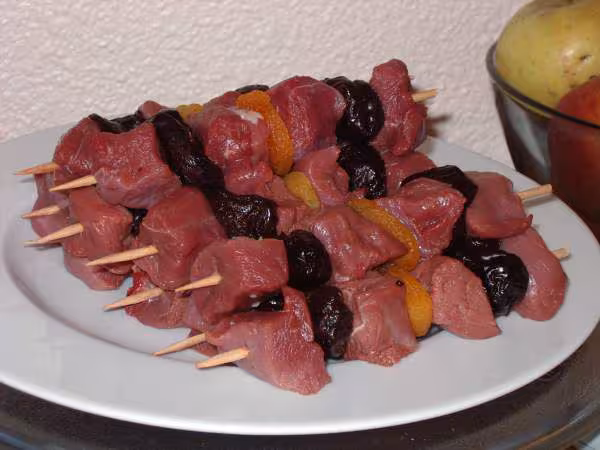 Brochettes magret
