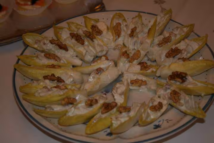 Barquette roquefort pomme raisins