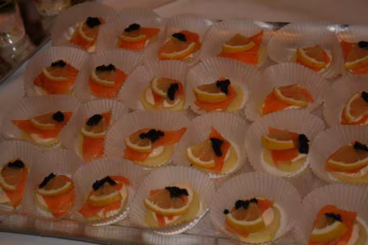 Bouchees saumon fume