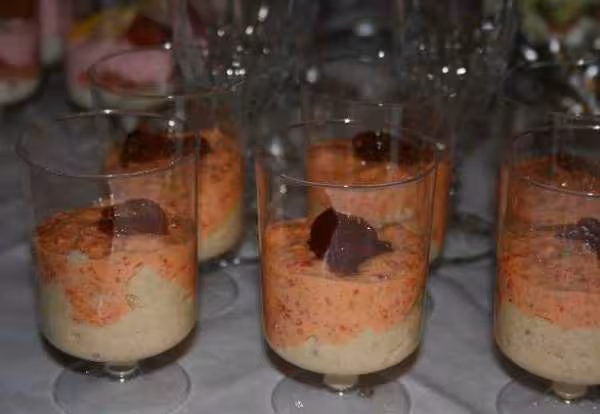 Verrine houmous poivrons