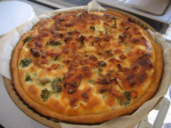 Tourte jardiniere au parmesan