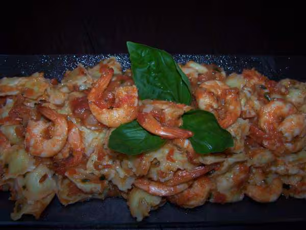 Crevettes provencales aux ravioles